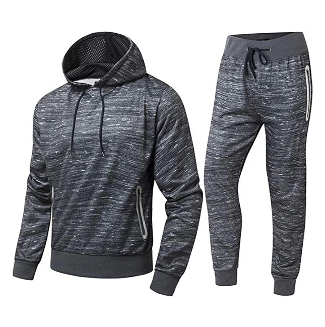 custom Men Stacked Sweatsuit Hem Cut Hoodie And Jogger Sweatpants Set Custom Logo Graphic 3D Puff Print Flared Tracksuit