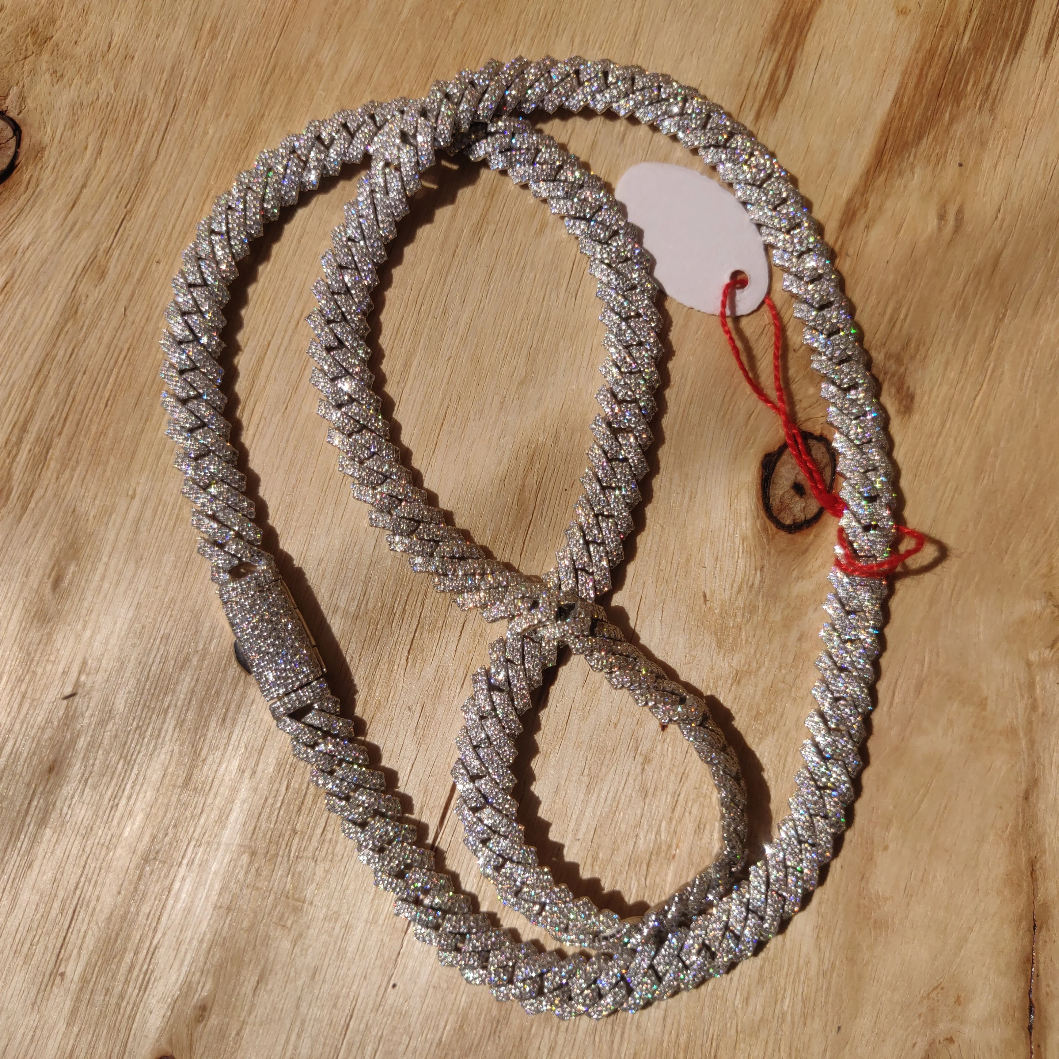 Custom Pass Diamond Tester Hip Hop VVS Moissanite Diamond Cuban Chain Link Necklace Iced Out 925 Silver 18k Men Jewelry