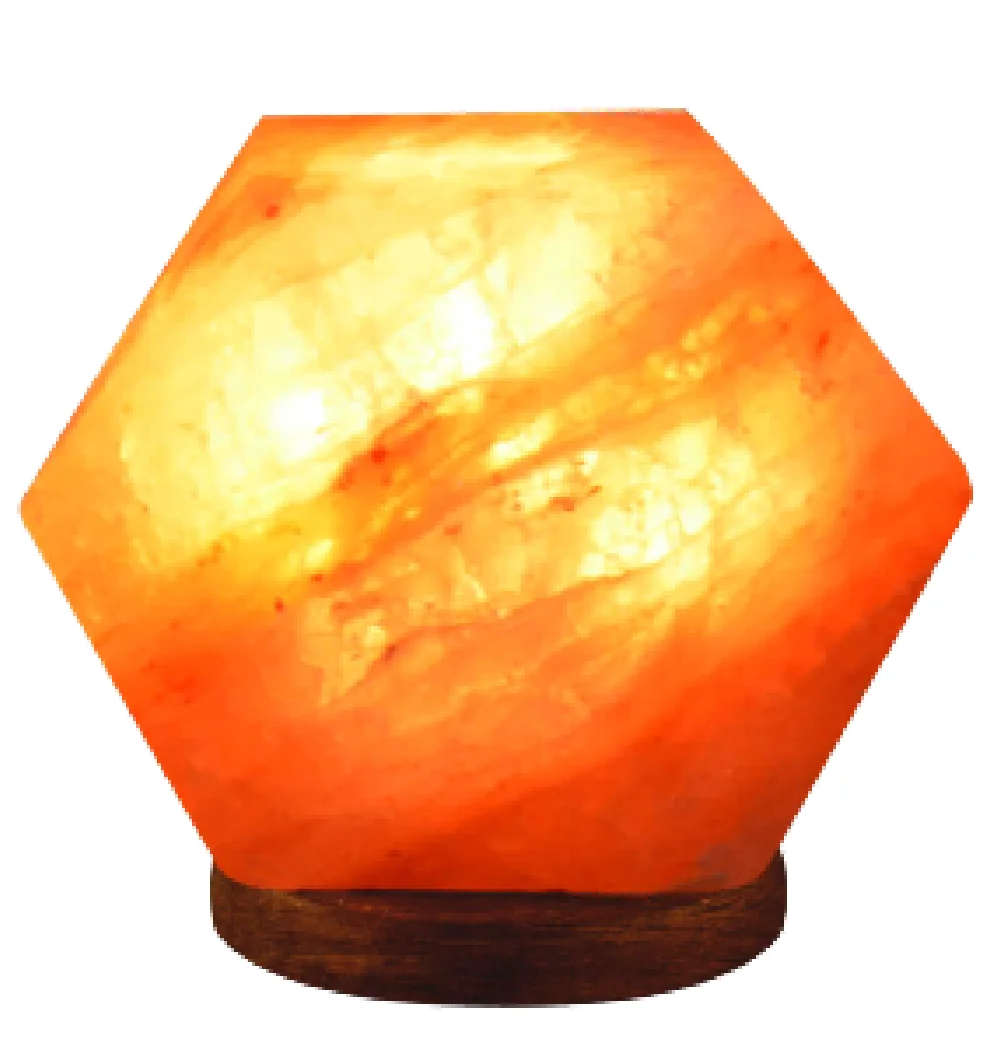Top Notch Quality Premium Build Quality New Design of Crafted Diamond Shape USB Salt Lamp Multi colors