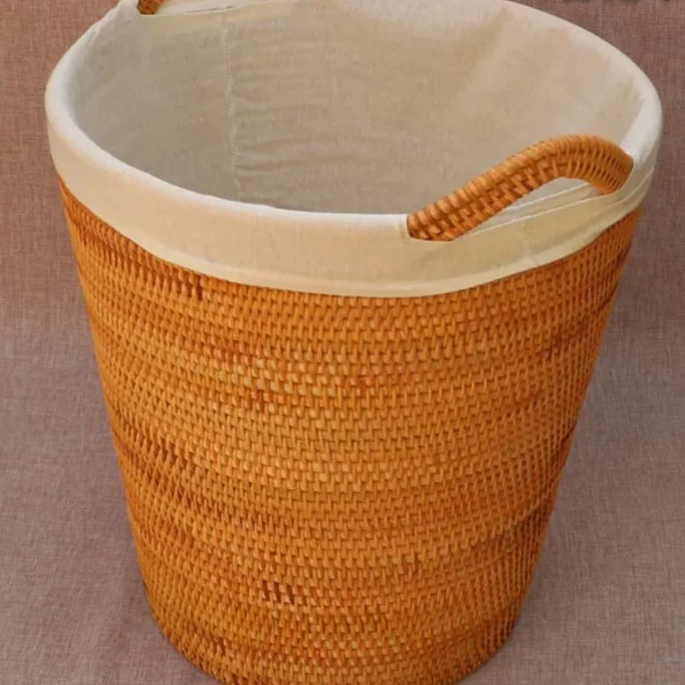 Rattan Storage Basket Latest Product Low Price Handmade Craft Rattan Basket/ White Natural Multifunction Simple Wicker,rattan