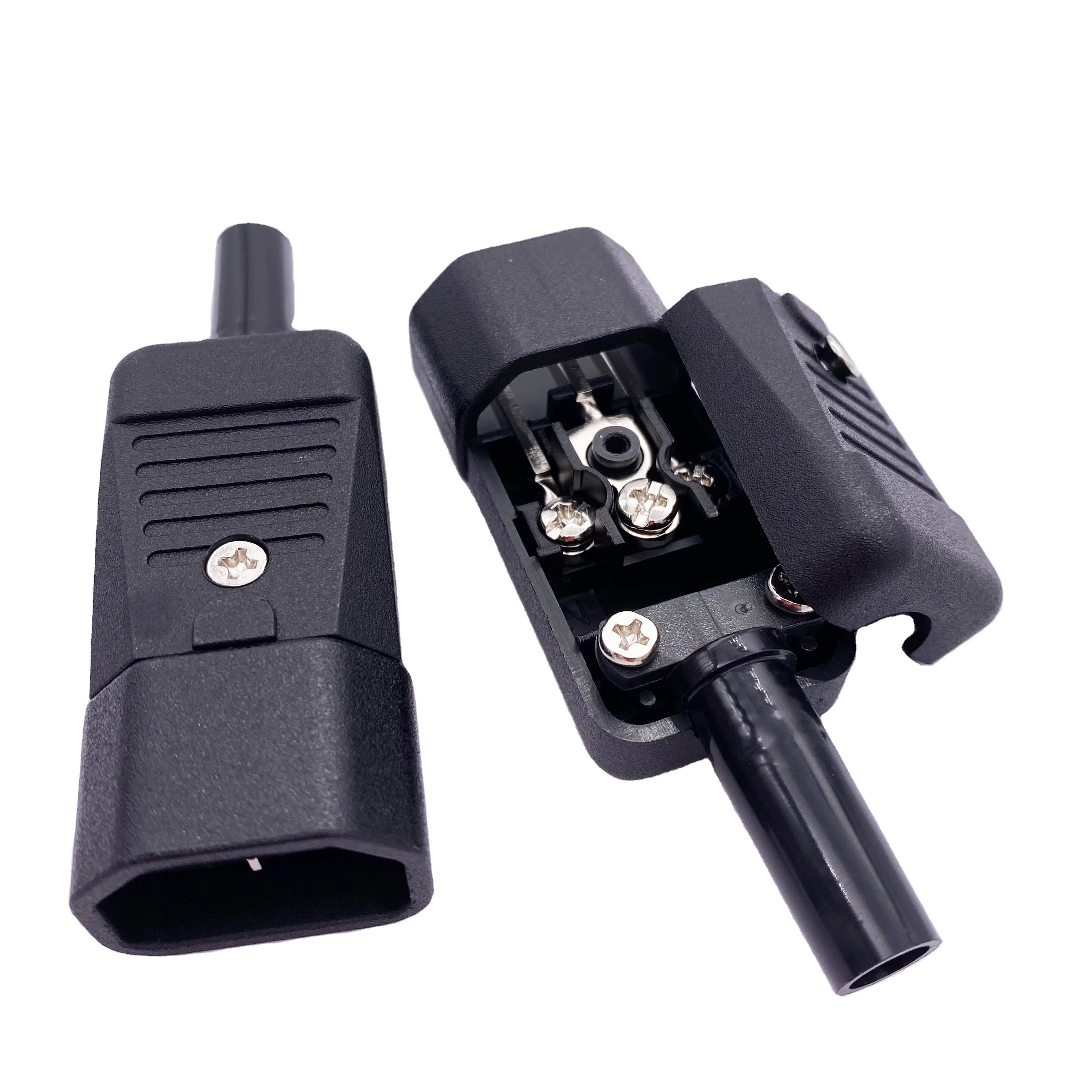 CE Certification  IEC 10A 250V Removable C14 Plug Power Connector 3 Pin AC Socket Industrial Plug