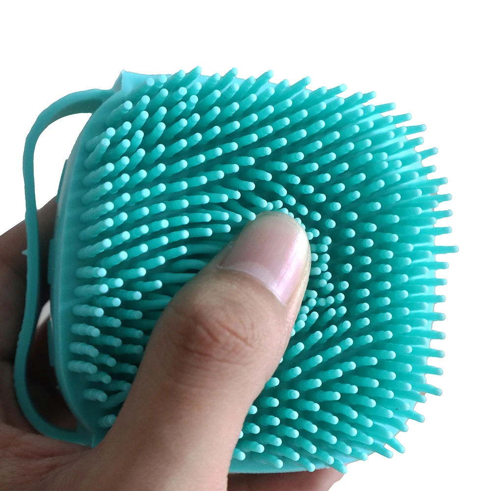 Silicone bath brush body brush pet cat and dog multi-functional shampoo massage bath brush bath and rub artifact