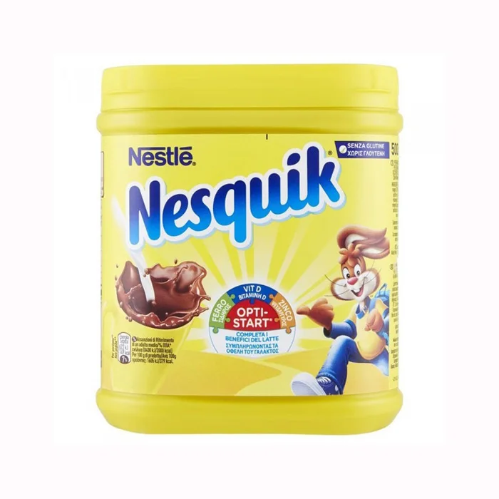 Nestle Nesquik Milk Chocolate Powder Sweet Taste with Jam Nuts Fruits Candy Solid Form in Cartoon Packaging Bulk Pack