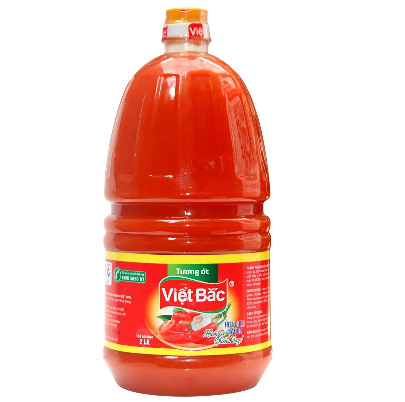 Professional Food Supplier 2 Litres Vietnamese Spicy Hot Chili Sauce With Special Sweet Spicy Taste From Vietnam