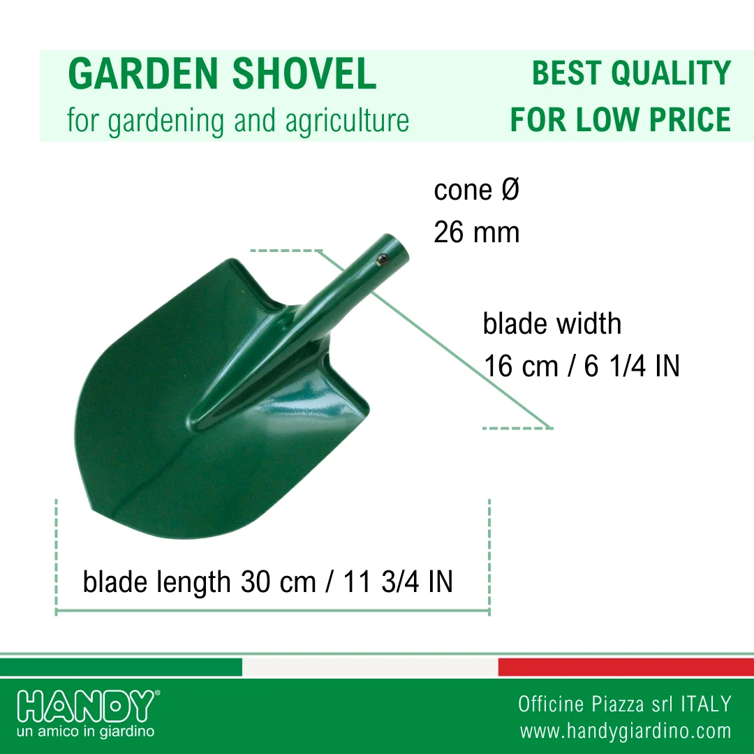 Wholesale Small Steel Shovel with 6 1/4 Green Blade Polyester Powder Painted Camping Gardening Nursery-Most Requested DIY Tool
