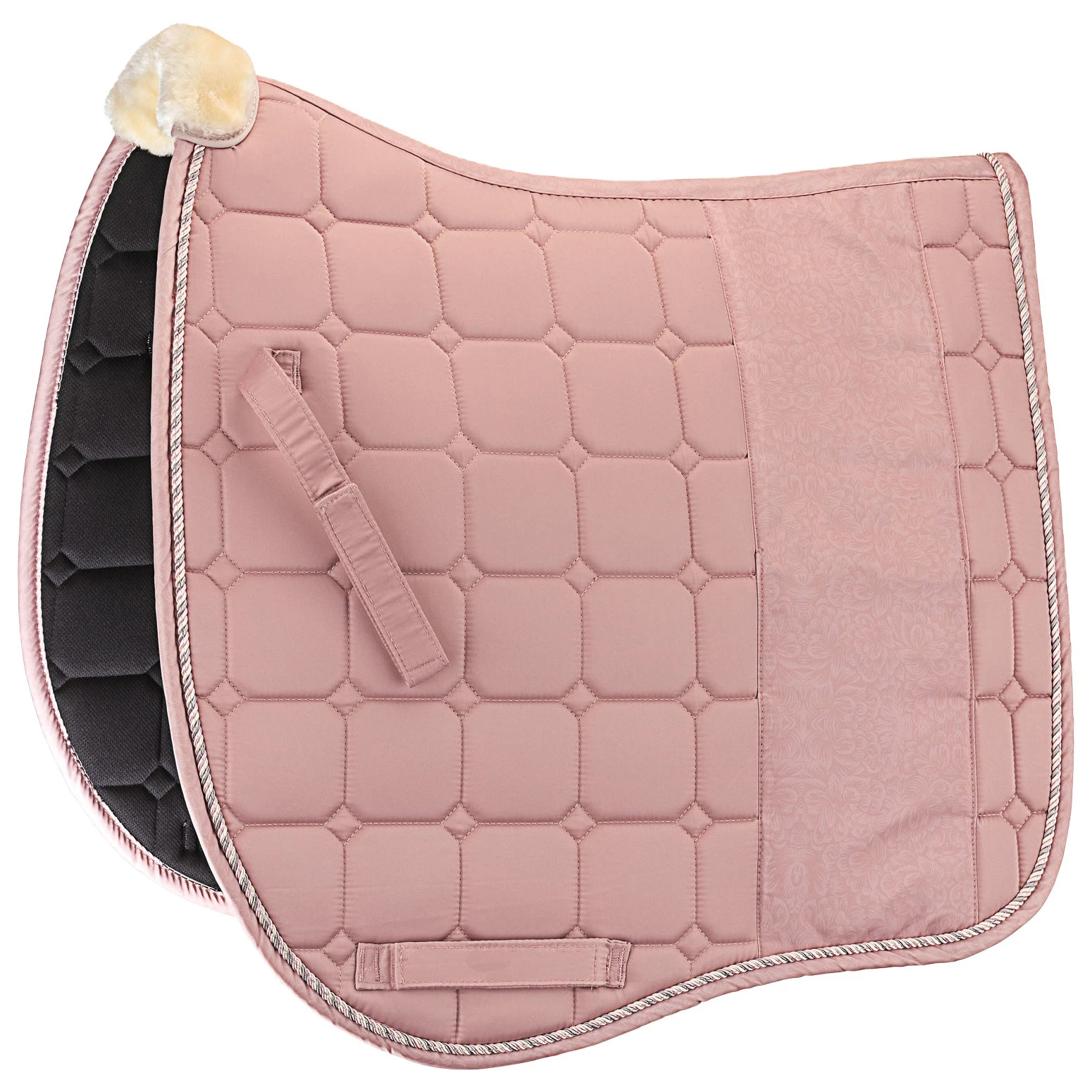 Custom Satin Fabric English Dressage Saddle Pad High Quality Horse Riding Products Equine Equestrian Saddle Mats For Horses