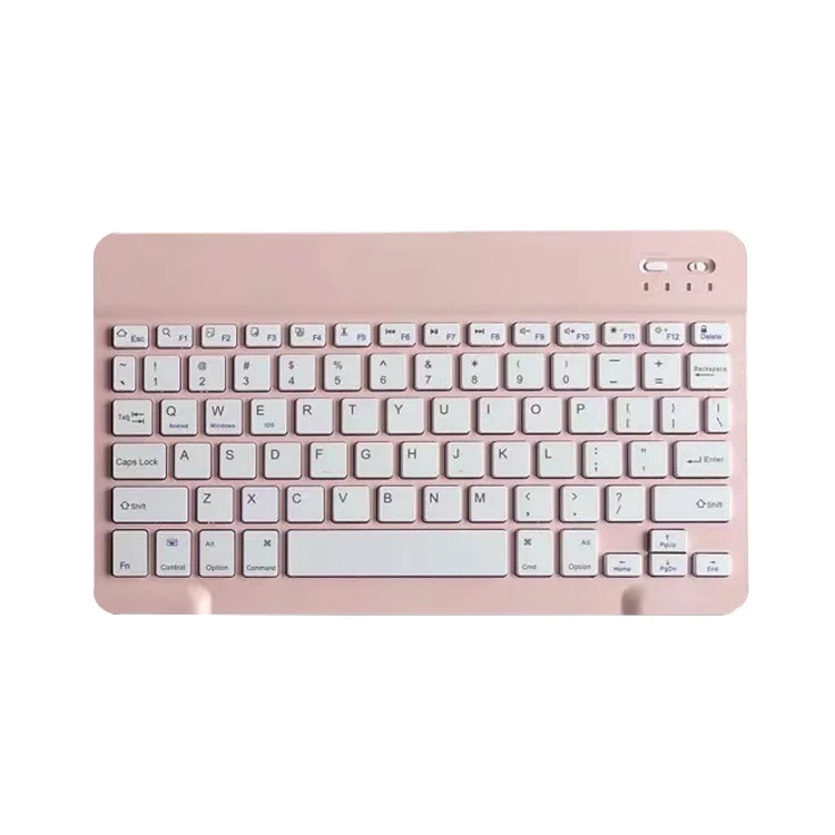 Ultra Slim Keyboard Rechargeable Wireless BT Tablet Keyboard for iPad Smartphone PC MacBook Android iOS Windows Device