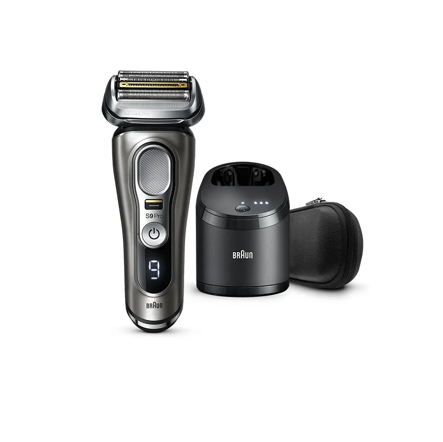Электробритва Braun- Series 9-9465cc Pro из фольги с триммером для бороды Prolift & Clean Charge Smartcare