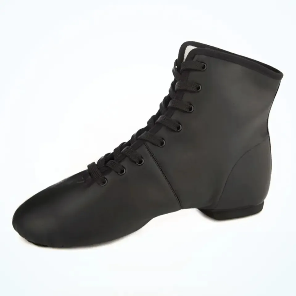 Dancing Shoes Custom Your Logo Soft Leather Upper Constructed With Nylon And Spandex Foam Cushioned Heel