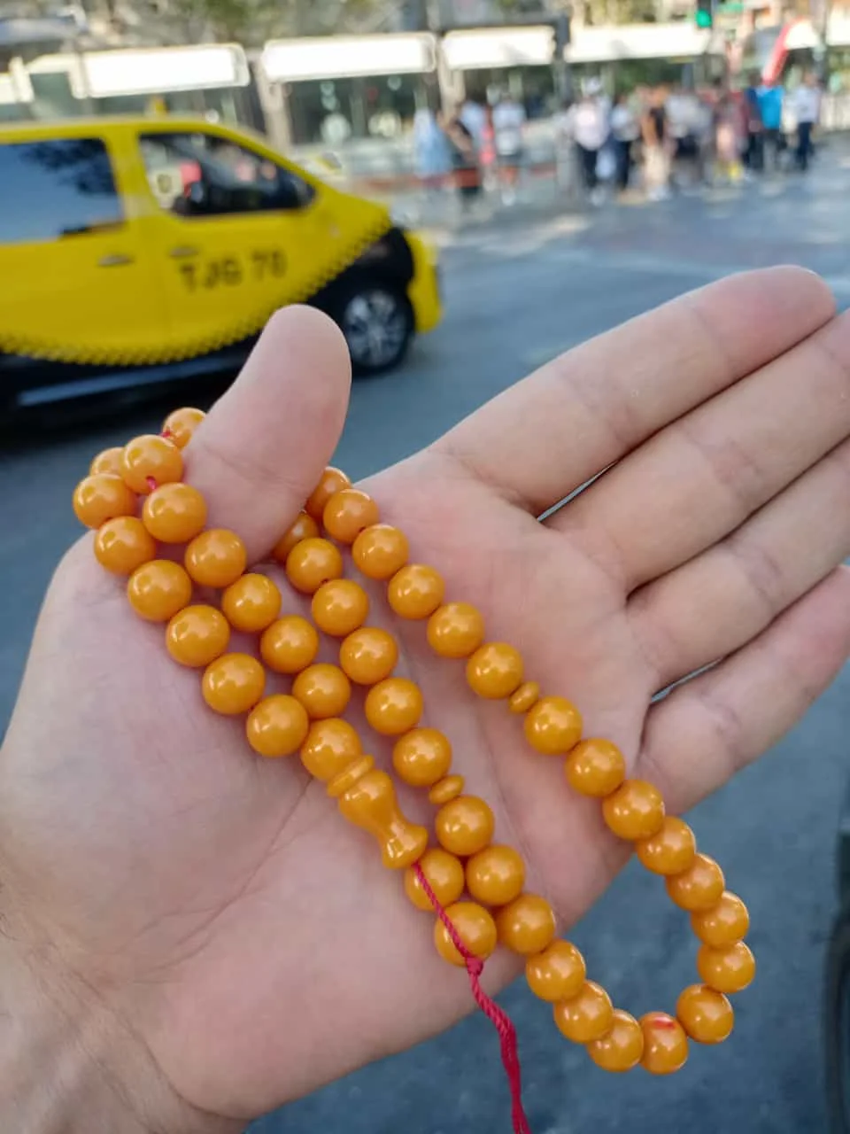 Bakelite Rosary 100% Phenol-Formaldehyde Yellow Color Rod High Quality Material Made in Turkey