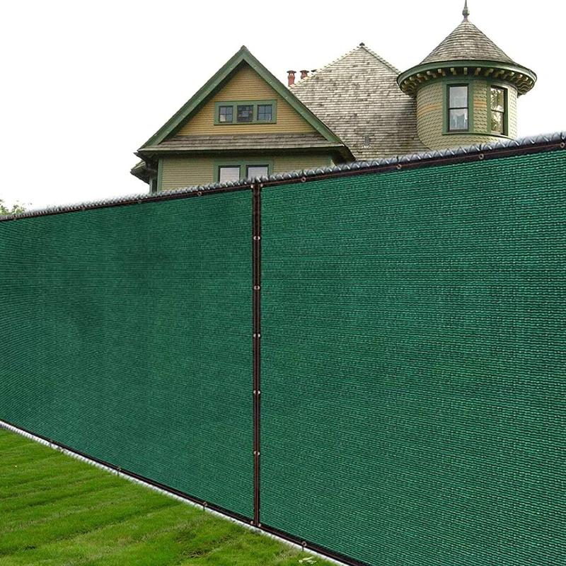 Dark Green PE Fence Mesh Privacy Screen Fence Netting for balcony and garden Anti UV Plastic Privacy Fence Screen Mesh