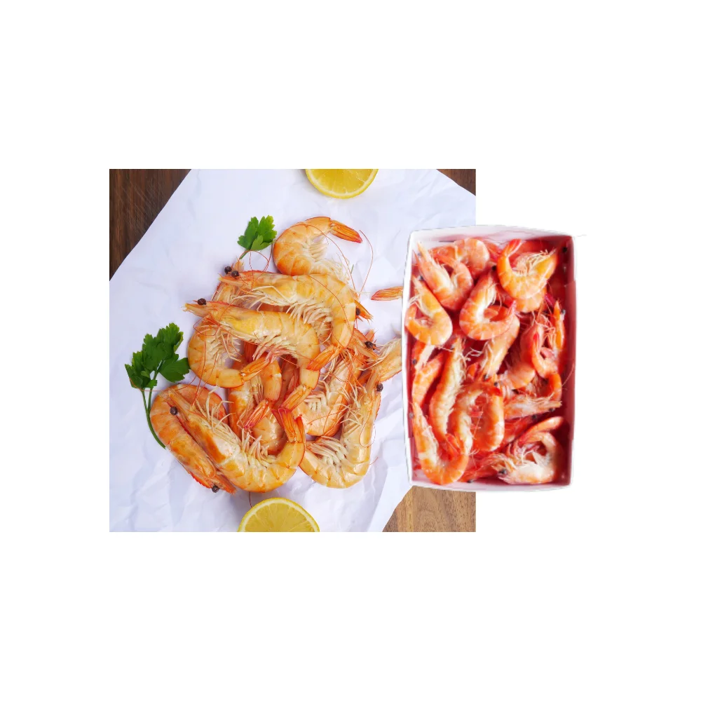 Top Premium Quality Cooked Style Net Catch (26-30 pcs/kg) Semi-IQF 1 kg/box Frozen Cooked Vannamei HOSO Red Shrimp Seafood