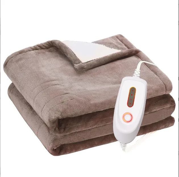 Wholesale fast heating electric blanket high quality heated throw blanket king size thick winter electric blankets