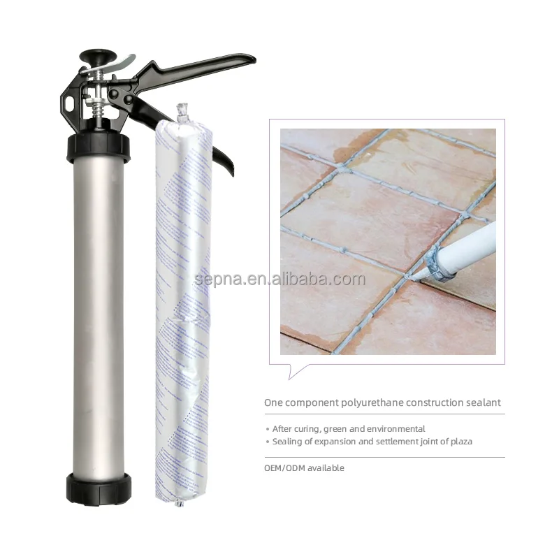 OEM factory 600ml sausage grey black white construction pu sealant