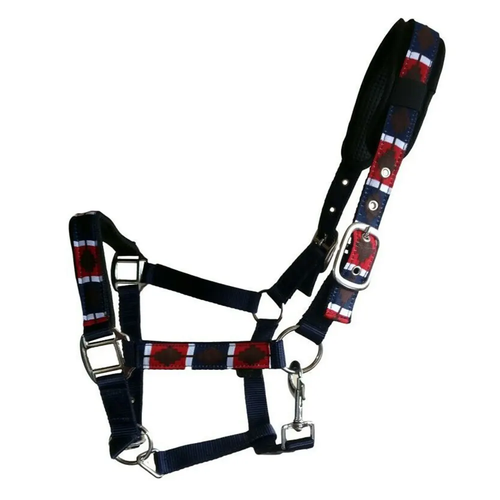 Adjustable Soft Horse Riding Equipment Halter Horse Bridle With Bit and Fixed Rein breast collar Belt For Horse