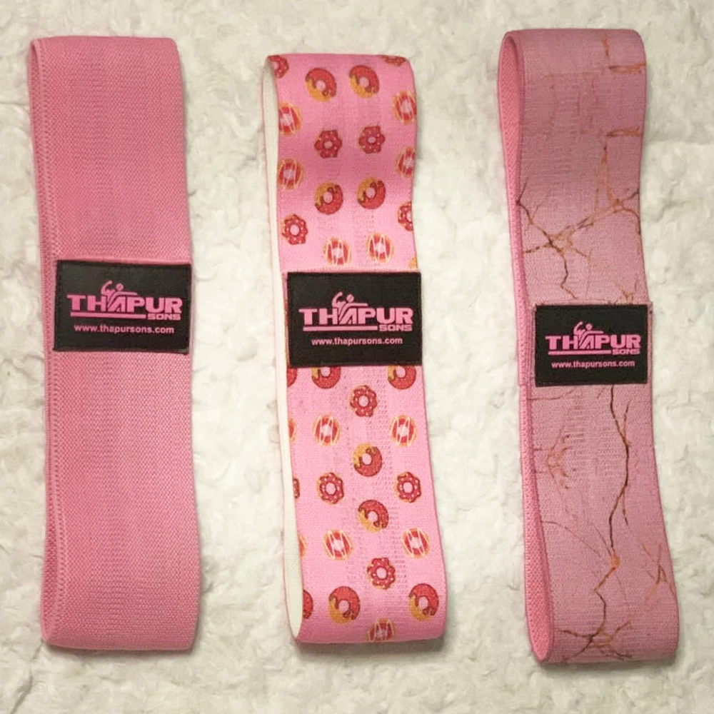 Custom LOGO Fitness Rubber Elastic Bands Gym Workout Equipment Training Exercise loop bands