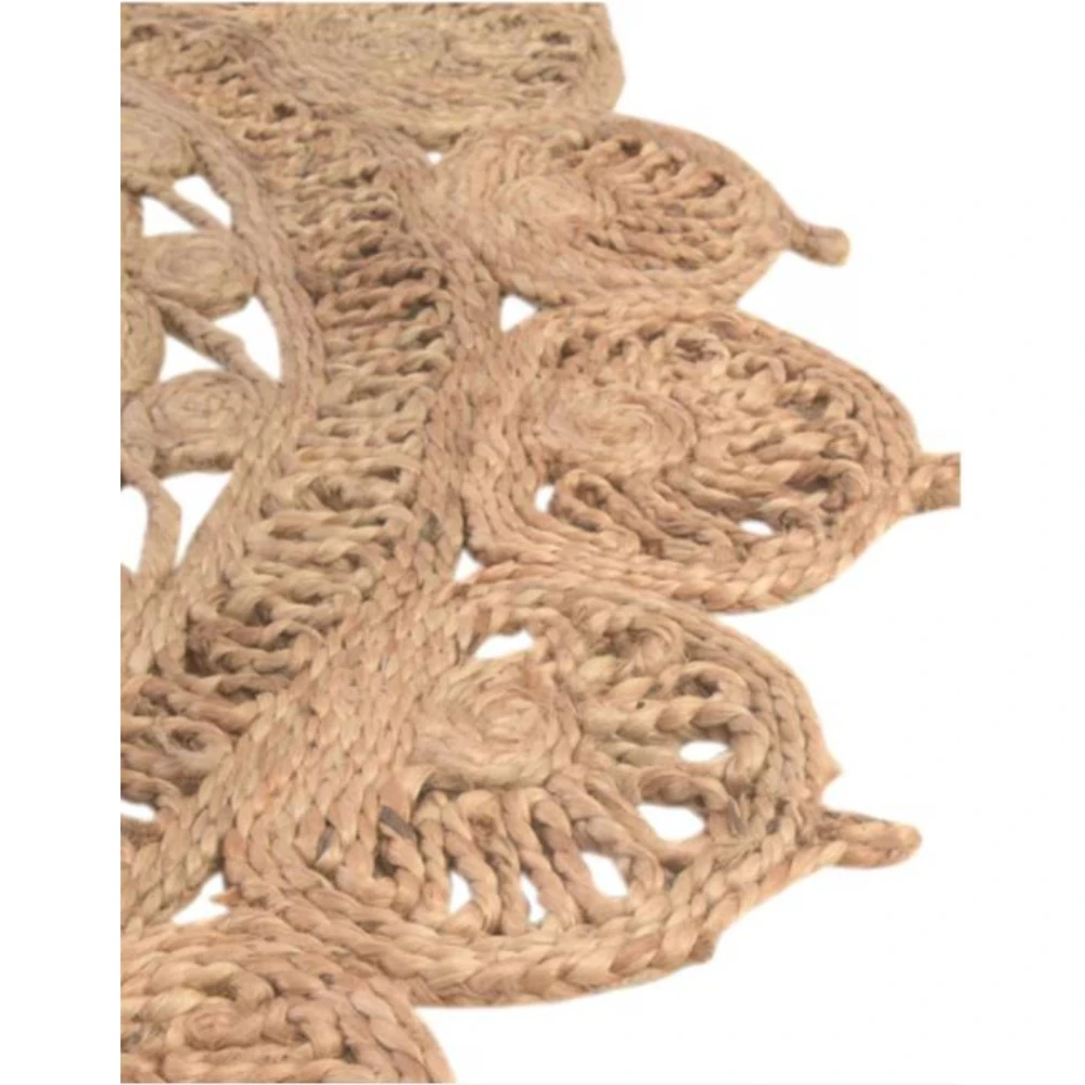 Handmade Natural Fiber Decorative Handcrafted Braided Eco Friendly Rustic Handwoven Blue Rectangle Area Jute Rugs In Low Price