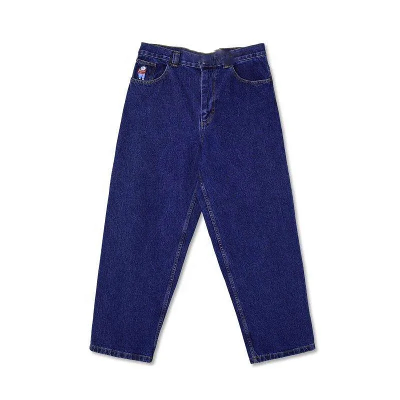 Custom Men Outfit Baggy Fit Dark Blue Jeans Pants Designer New Release Original Denim Baggy Jeans Polar Big Boys Skate Pants