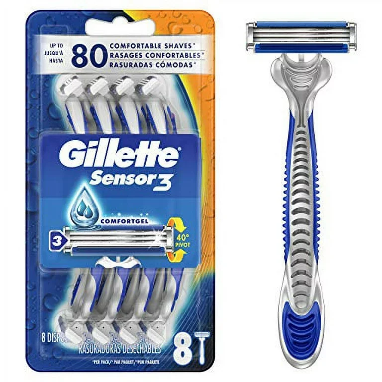 Ручные мужские бритвенные лезвия Gillette Fusion 12 штук