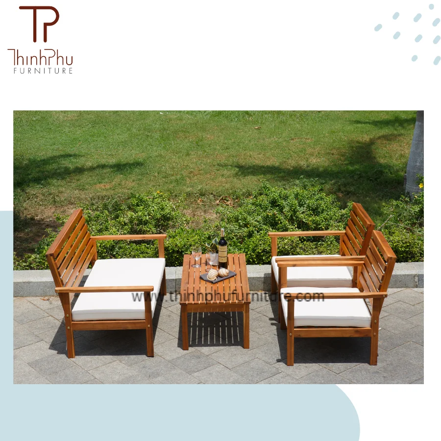 Luxury outdoor wicker furniture rattan garden set - Garden sofa - wood furniture - Outdoor Dining Table and Chair