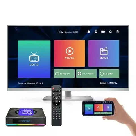 MEGA OTT IPTV BOX Subscription android 11.0 Strong 4K set top box Allwinner Quad Core 8K OEM strong IPTV box