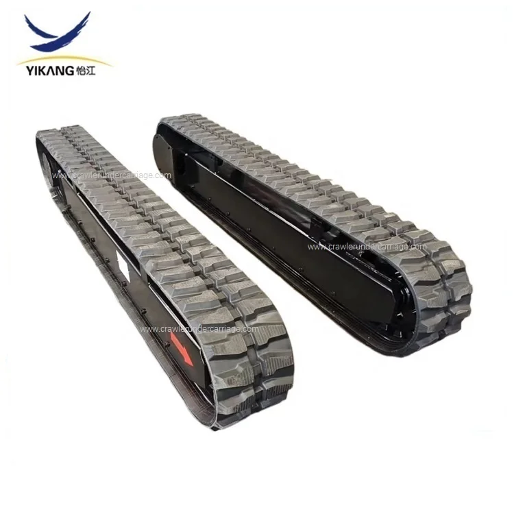 New crawler rubber track undercarriage for Hydraulic motor drilling rig excavator crusher by China manufacturer