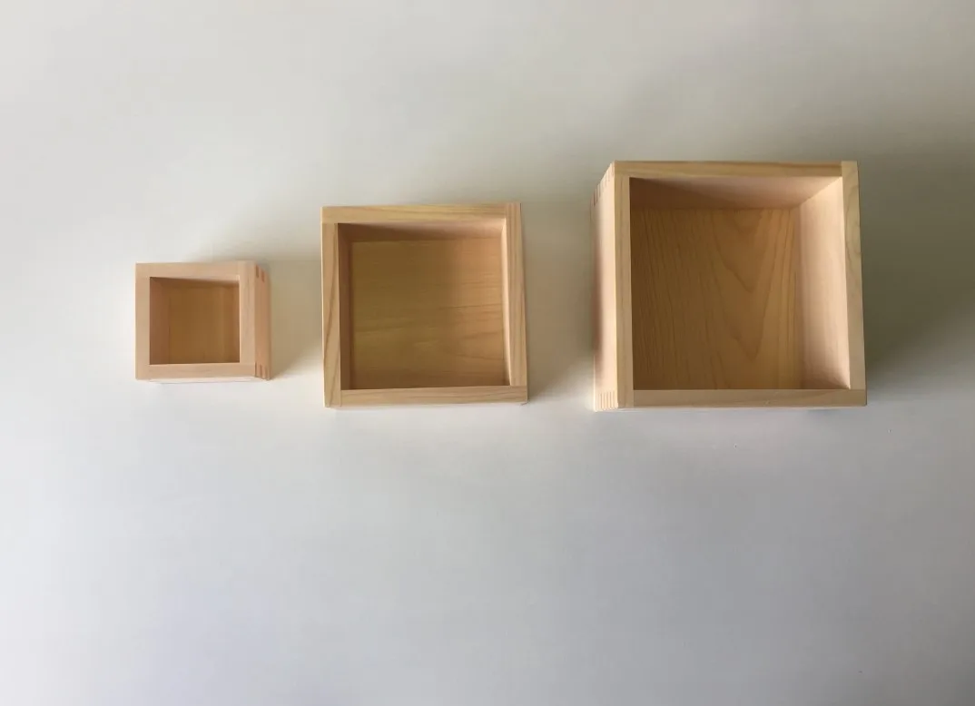 Hinoki Masu traditional wooden tumbler 1.8L Japanese Masu Wooden Sake Cup Hinoki Wood Sake Cups Box