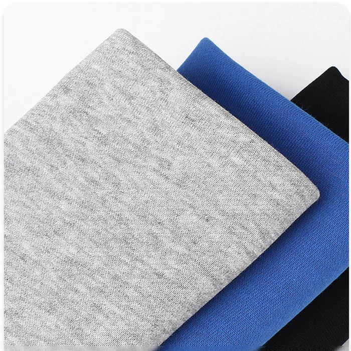 Competitive prices soft handfeeling yarn dyed CVC Fleece fabric for hoodies and sports wear in weight 200-300gsm