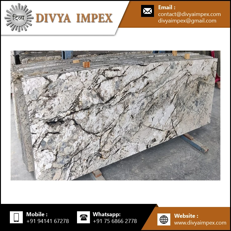 Best Quality Floor Designer Copenhagen White Granite Marble Indian Bulk Wholesale Supplier