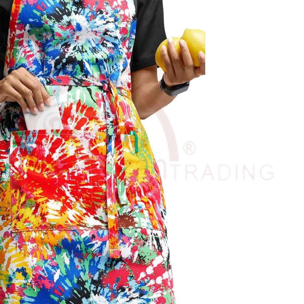 OEM Design Custom Logo Heat Resistant Aprons 2024 High Quality Chef Restaurant Aprons For Men And Women