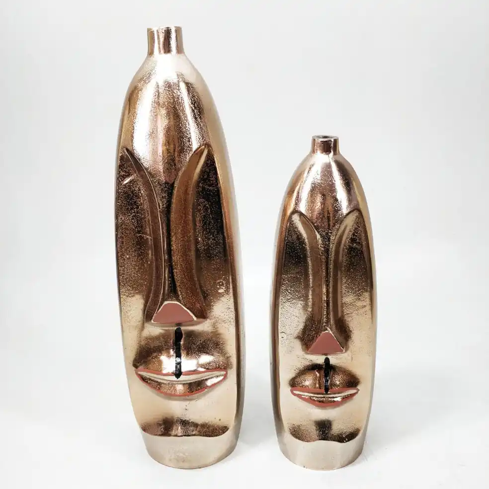 Decorative Human Face Sculpture For Table Top Antique Modern Abstract Sculpture For Home Decorations