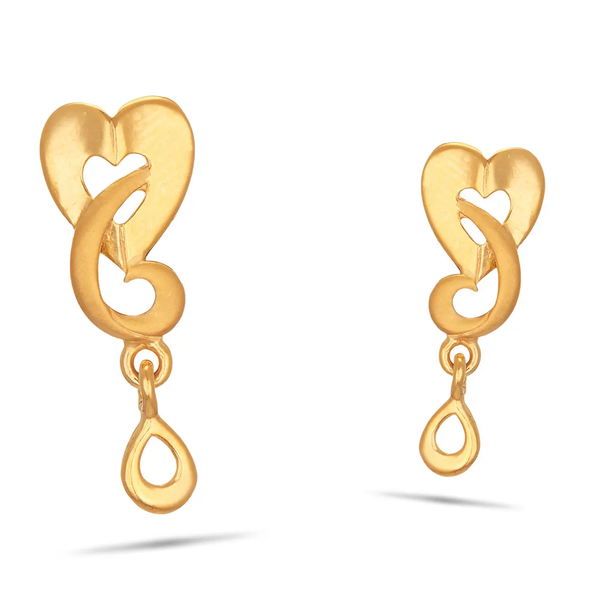 Trending 18 K solid Gold Earrings with Stunning Classic designs for Party engagements and marriage