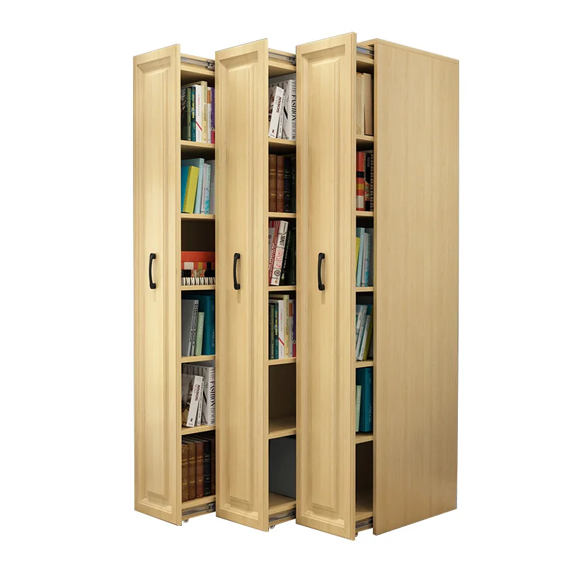 Honsoar Wooden Bookshelf Customized Fancy Design Storage Modern Bookshelf Furniture 2022
