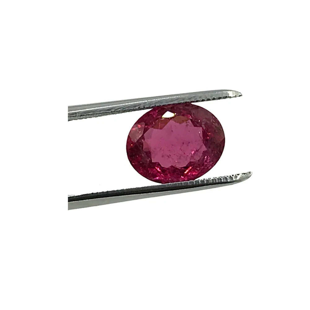 Индийский Производитель 100% натуральный розовый турмалин овальный граненый полудрагоценный камень