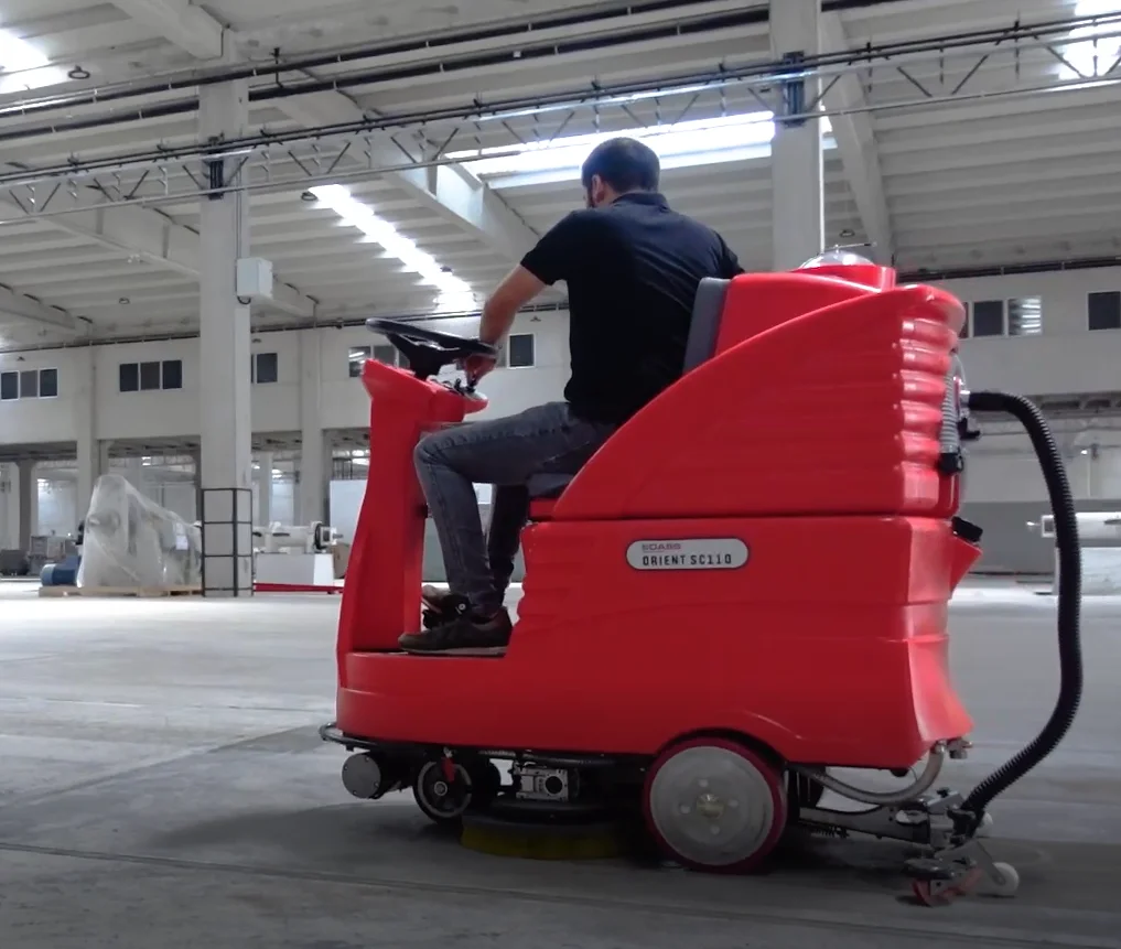 Best Quality Ride-On Floor Sweeper from Turkey Electric Scrubber Machine for Big Areas with Core Plastic Brush Component