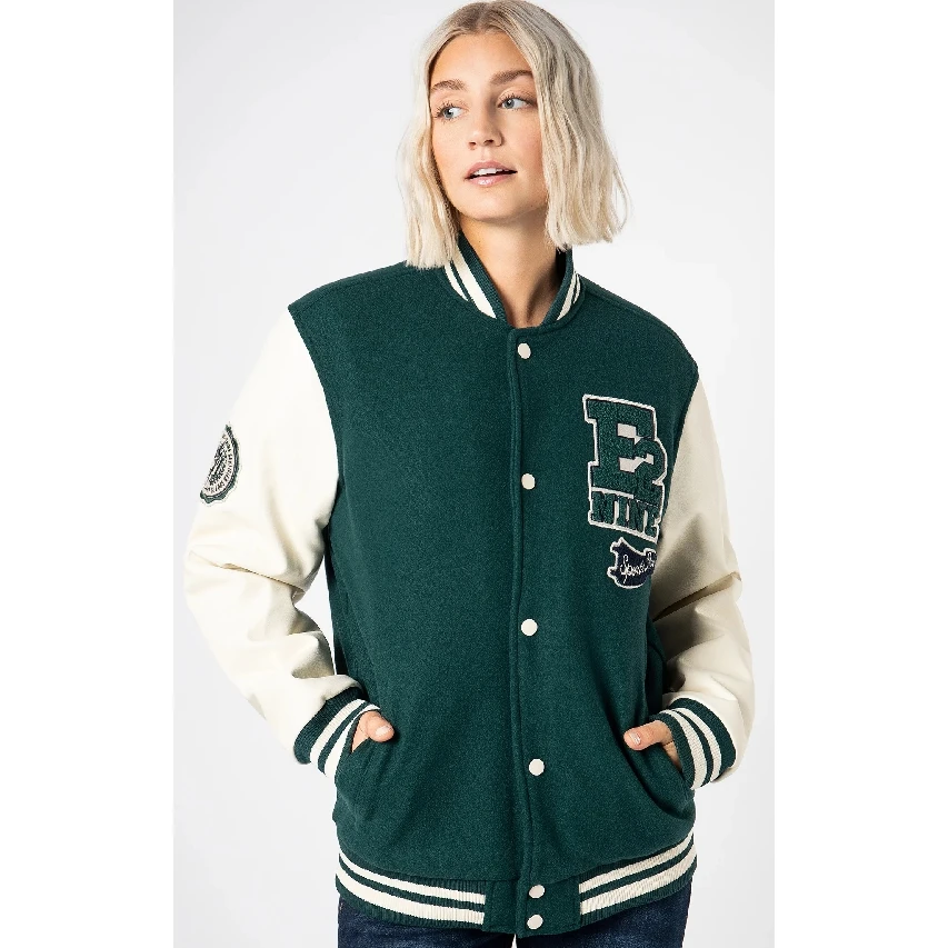 Wholesale Custom Logo Baseball Varsity Jacket Women High Quality Women Varsity Jacket Fall Varsity Jackets