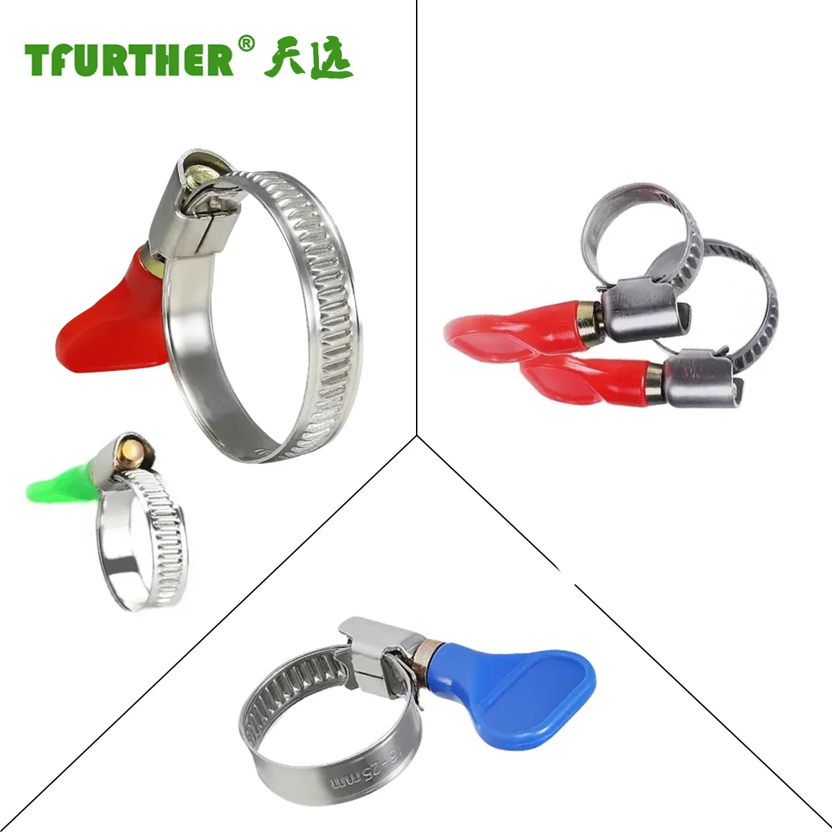 Нержавеющая сталь немецкий тип большой палец винт шланг зажим