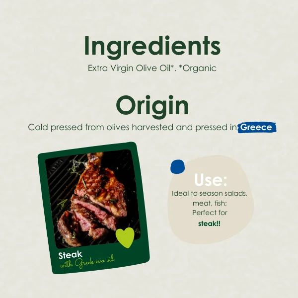 Hight Quality  Extra Virgin Olive Oil Origin Greece 500ml | Organic Oil | Vegan | Ready For Shipping