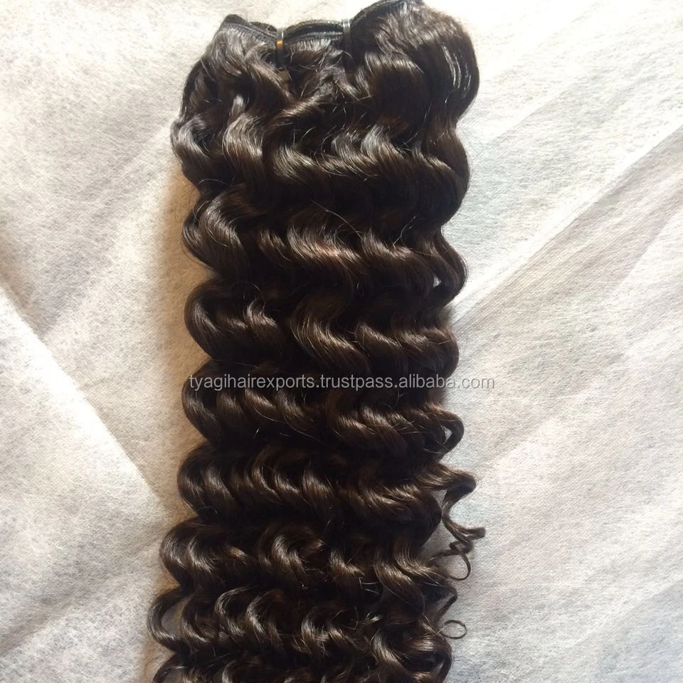 INDIAN REMY KINKY CURLY HAIR EXTENSIONS WITH ALIGNED CUTICLES SINGLE DONOR NO TANGLING NO SHEDDING RAW UNPROCESSED TEMPLE HAIR