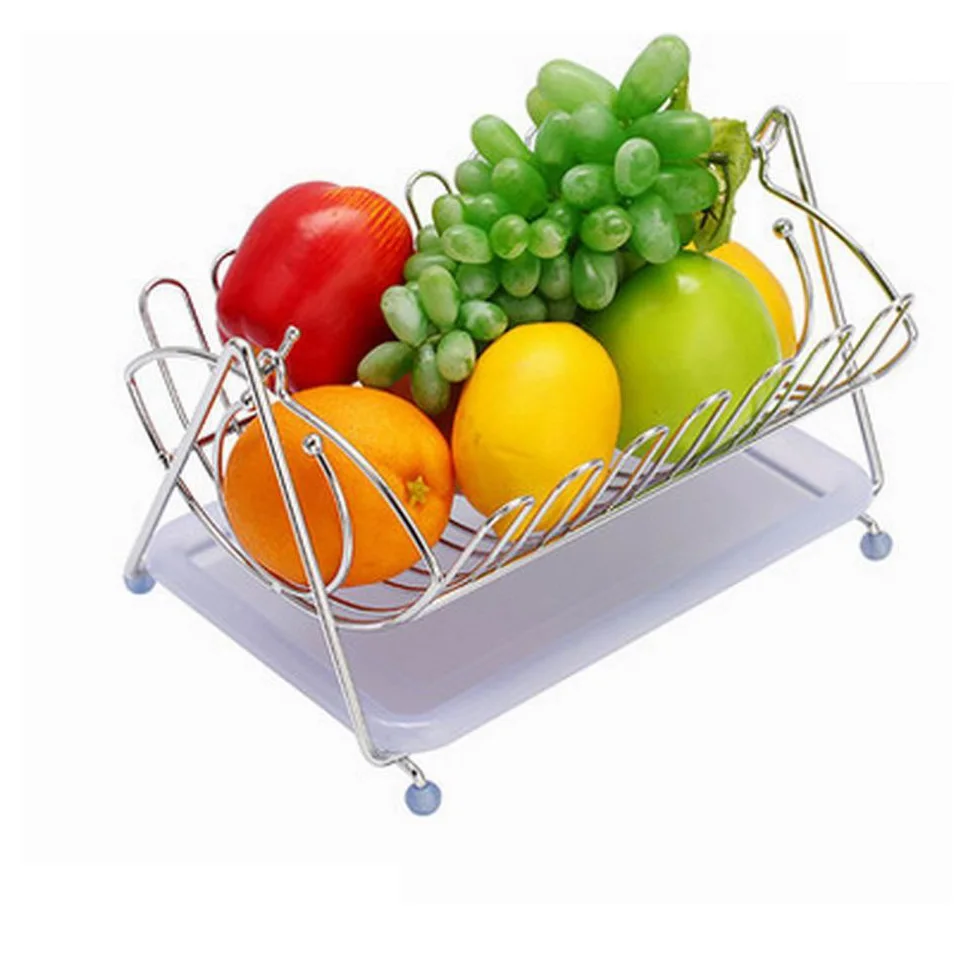 Metal Iron Wire Stand With Rattan Basket 3 Tier Customized Shape Food Storage Vegetable Fruit Basket At Affordable Price