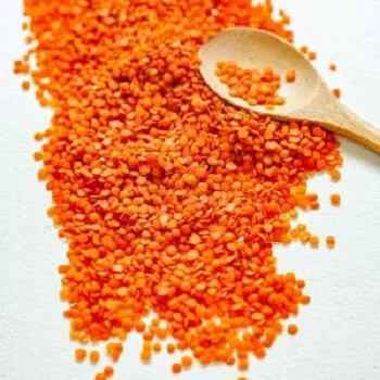 Качественная сушеная чечевица красная зеленая