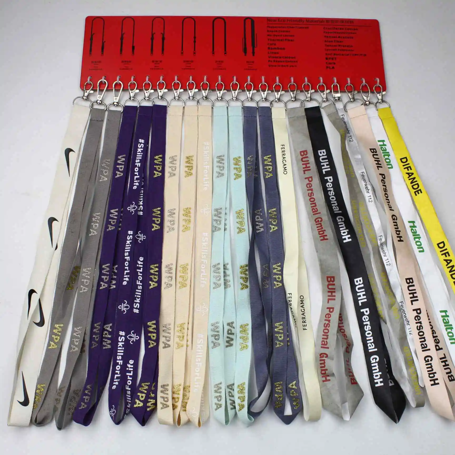 High Quality & Best Price, Custom Bling Car Keychain with Light-Up Nylon LED Flashing Lanyards and ID Badge Holder/