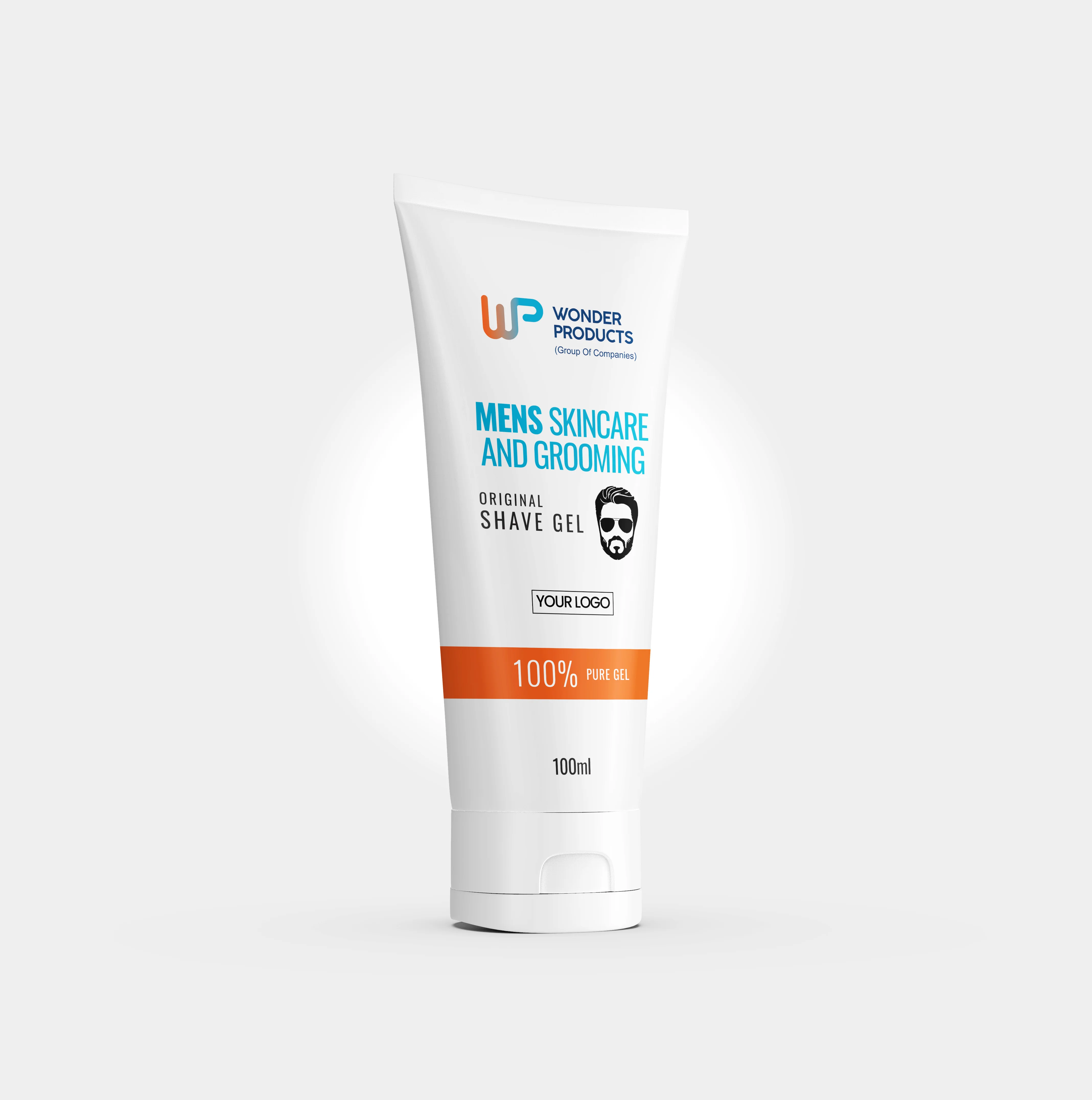 OEM/ODM Men Grooming Shaving Gel 100ml for all skin types with customized logo available
