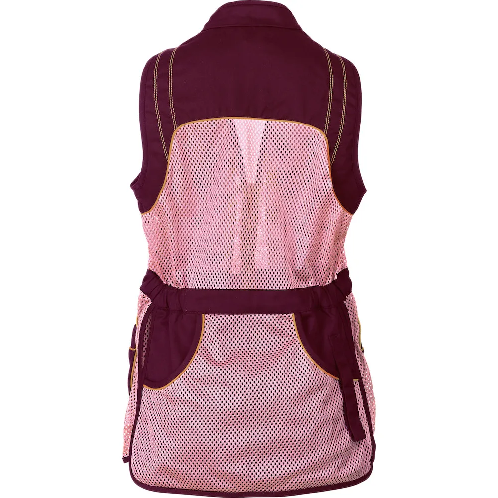 OEM Ladies Skeet Sports Vest Mesh and Cotton Women Shooting Waistcoat