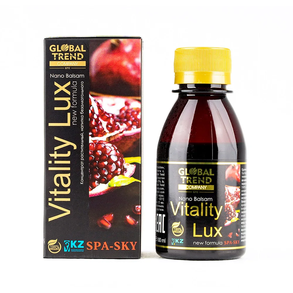 Nano balsam Vitality Lux чистый натуральный 100 мл концентрат безалкогольных напитков с ценными свойствами оптовая низкая цена