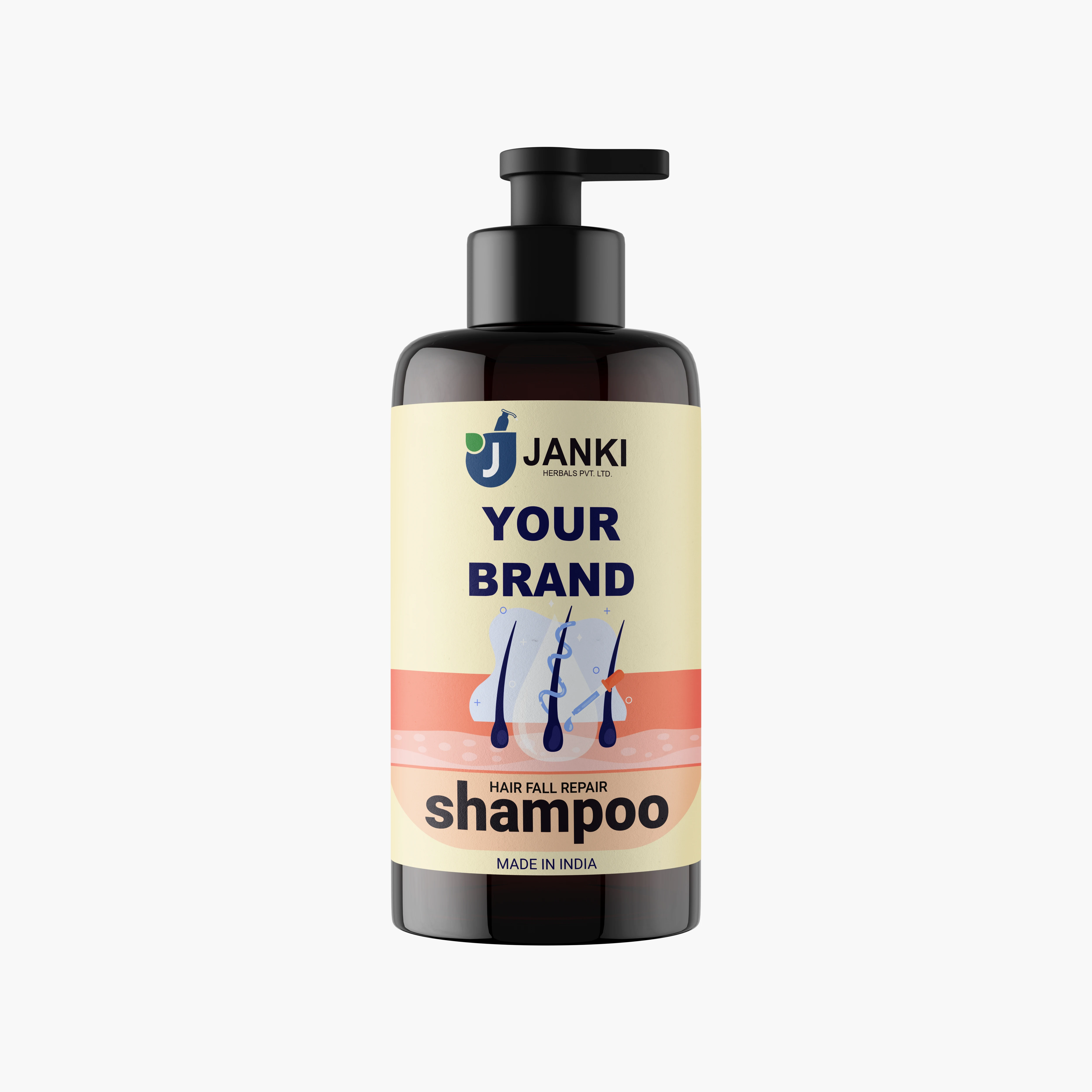 Best Selling Organic Hair Fall Repair Shampoo Smoothing Hair Loss Solution from Indian Exporter