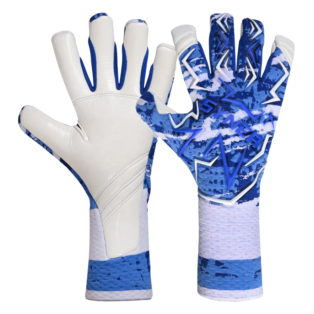 German Latex Goalkeeper Gloves Hand Grips Knitting Football Gloves Soccer Top Quality Gloves