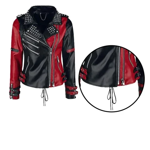 New Leather Studded Jacket Unisex Metal Spikes Wholesale Genuine Cowhide Fabric Fashion Genuine Leather Jackets Made in Pakistan