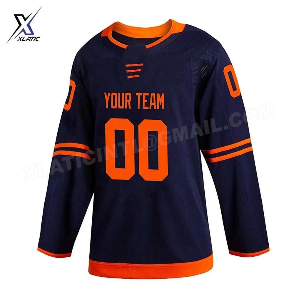 Light blue Ice Hockey Uniform Pure Polyester made Ice Hockey Uniform