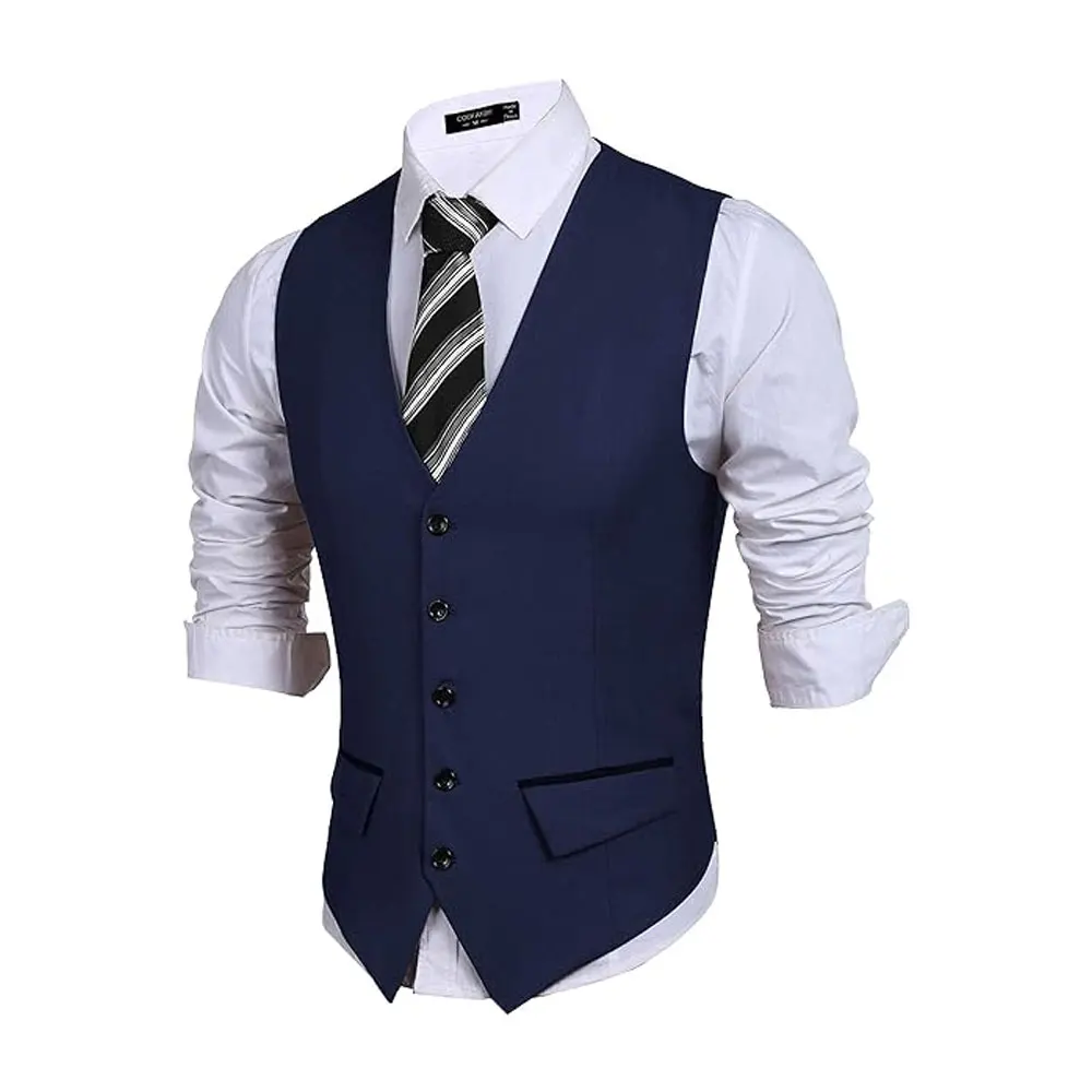 New Style Design Fashionable Wedding Dresses Vests Double Breasted Cheap Price Best Quality Men Suit Vest